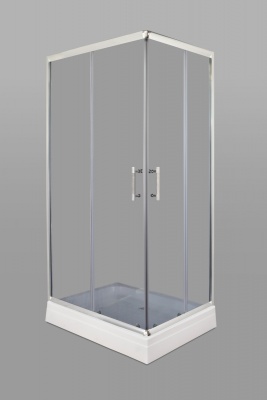 Душевой уголок Parly QZ71S 100х195 профиль Полированный алюминиевый стекло тонированное