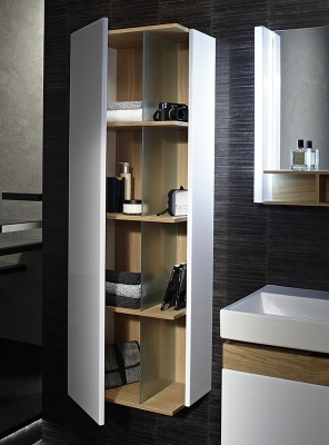 Шкаф пенал Jacob Delafon Terrace 50 L EB1179G-G1C подвесной Белый глянцевый