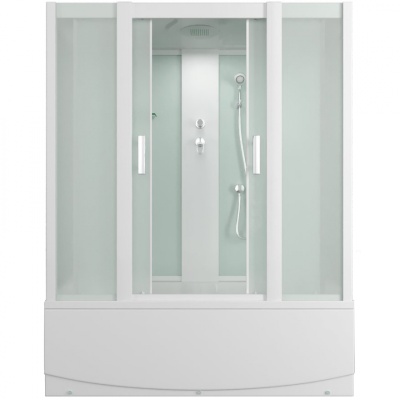 Душевой бокс Mirwell MR3515TP-C 150х80 профиль Белый стекло матовое