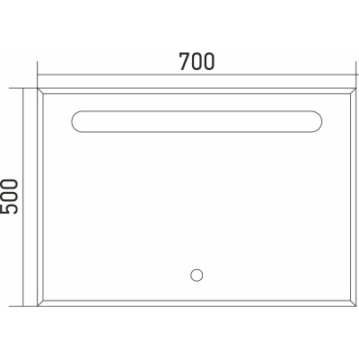 Зеркало Mixline Премьер Фаворит-эконом 70 540958 с подсветкой с сенсорным выключателем