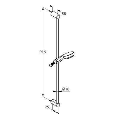 Душевой гарнитур Kludi Logo 6839005-00 Хром