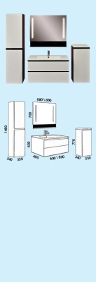 Тумба под раковину Astra Form Альфа II 70 в цвете RAL