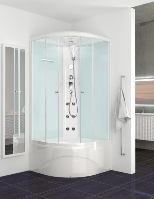 Душевая кабина Domani-Spa Delight 110 high 100x100 DS01D110HWM10 с гидромассажем