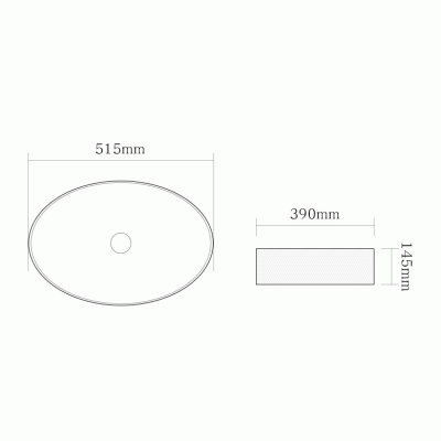 Раковина SantiLine 52 SL-1104MB Черная матовая