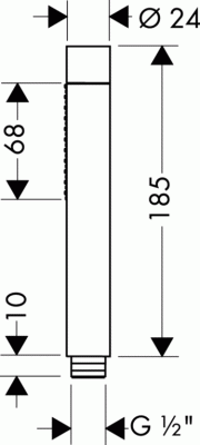 Ручной душ Axor Starck 28532000 хром