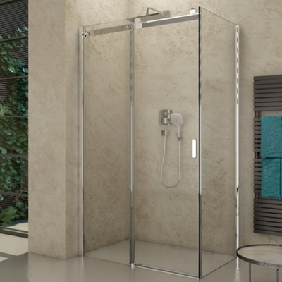 Душевой уголок Riho Baltic 117х77 профиль Хром стекло прозрачное