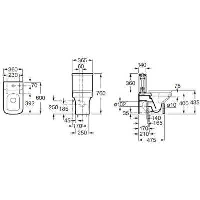 Бачок для унитаза Roca Dama-N 341782000 Белый