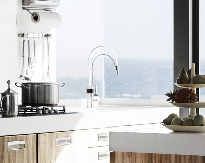 Смеситель для кухни Kludi E-Go 422150575 Белый Хром