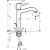 Смеситель для раковины Hansgrohe Metropol Classic 31302090 Хром Золото