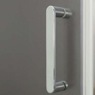 Душевая дверь BelBagno Uno 135x185 профиль Хром стекло рифленое