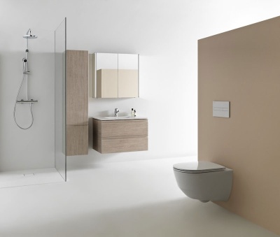 Зеркальный шкаф Laufen Frame 25 80 с подсветкой зеркальное покрытие