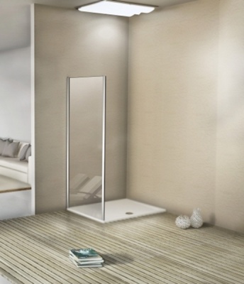 Душевая стенка WeltWasser WW900 B 90 10000002927 профиль Хром стекло прозрачное