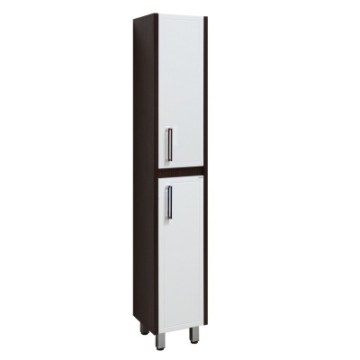 Шкаф пенал Runo Гранада 30 R Венге-Белый