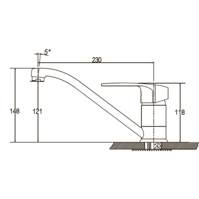 Смеситель для кухни Kaiser Guss 68033 Хром
