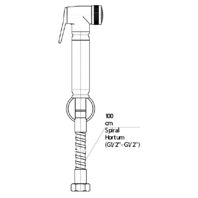 Гигиенический душ GPD STS01 Хром