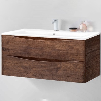 Тумба под раковину Vincea Roberta VMC-1R100RW подвесная R.Wood