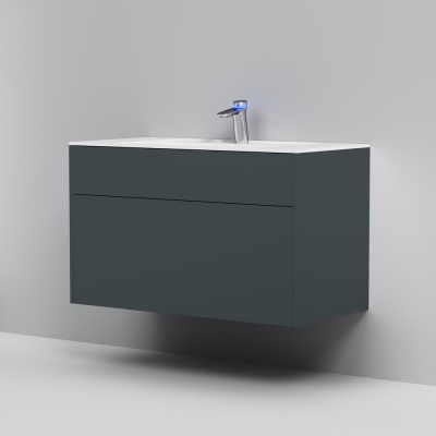 Тумба под раковину AM.PM Inspire V2.0 100 M50AFHX1003GM подвесная Графит матовая