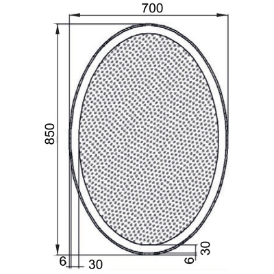 Зеркало Aquanet Комо 70 196668 с подсветкой с инфракрасным управлением