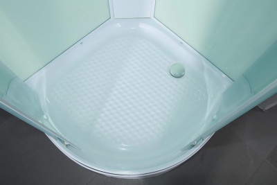 Душевая кабина Erlit Comfort ER4508P 80x80 с гидромассажем задняя стенка Белая стекло матовое