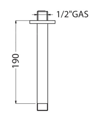 Кронштейн для верхнего душа Migliore Ricambi Quadro ML.RIC-36.102 CR (хром)
