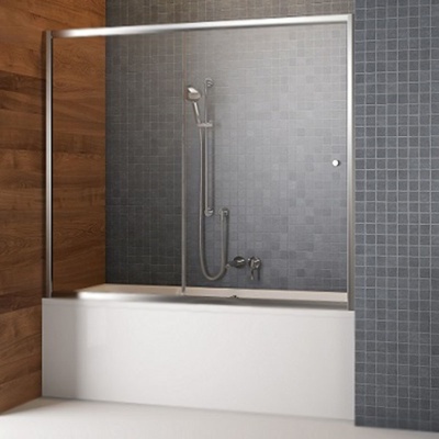 Шторка на ванну Radaway Vesta DWJ 180 профиль Хром стекло прозрачное