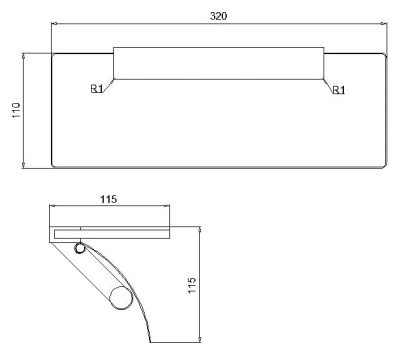 Держатель туалетной бумаги Rush Edge ED77132 двойной Хром