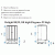 Душевая кабина Domani-Spa Delight 88 High 80x80 DS01D88HWCl10 с гидромассажем профиль Белый задние стенки Белые