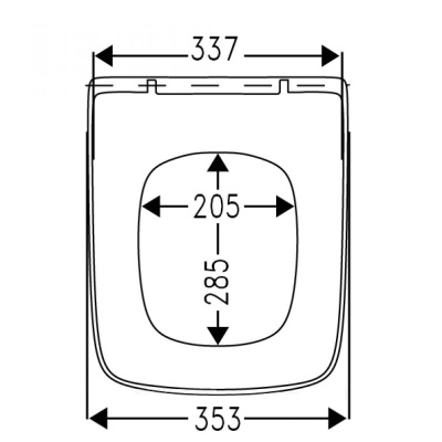 Крышка-сиденье для унитаза Roca The Gap 801472001 Белая с микролифтом