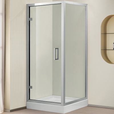 Душевой уголок Cezares Porta AH-1 100x80 профиль Хром стекло прозрачное