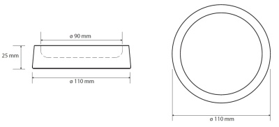 Мыльница Bemeta Gamma 145608320 Черная