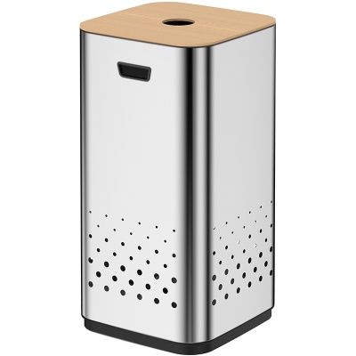 Корзина для белья WeltWasser Lety MT 50L 10000003989 Матовая сталь