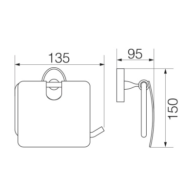 Держатель туалетной бумаги Veragio Bonjour VR.BNR-7881.BR с крышкой Бронза