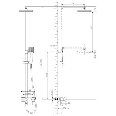 Душевая система Lemark Tropic LM7004C Хром