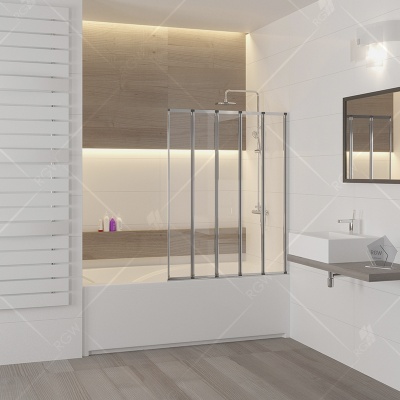 Шторка на ванну RGW Screens SC-22 120x150 профиль Хром стекло прозрачное Шторка на ванну RGW Screens SC-22 120x150 профиль Хром стекло прозрачное