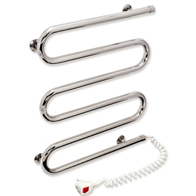 Электрический полотенцесушитель Laris Ш-образный 25 ПСЭ 80х60 Хром