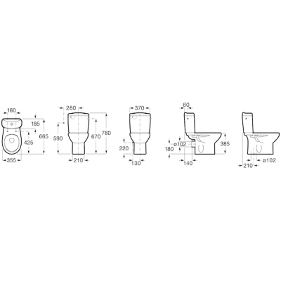 Бачок для унитаза Roca Victoria 34139Z000 Белый