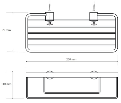 Полка корзина Bemeta Cytro 146208362 Хром