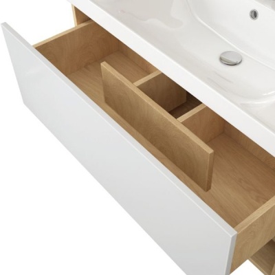 Тумба под раковину Dreja Perfecto 60 99.0801 подвесная Дуб галиано Белый