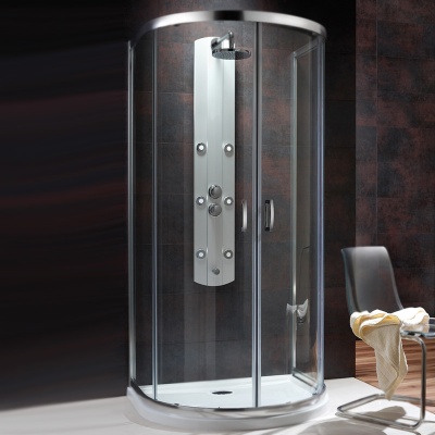 Душевой уголок Radaway Premium Plus P 1900 100x90 профиль Хром стекло прозрачное