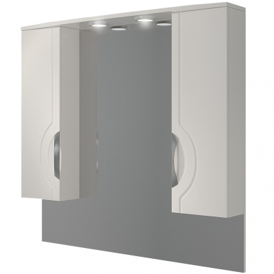 Зеркало со шкафом Какса-А Каприз 105 004091 с подсветкой Белое