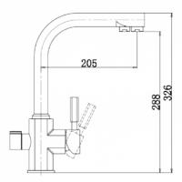 Смеситель для кухни Kaiser Decor 40144-7 ORA Бежевый мрамор