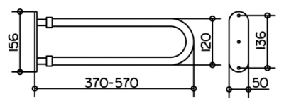 Полотенцедержатель Keuco Universal 4919010000 Хром