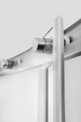 Душевой уголок AM.PM Bliss L 90x90 квадратный профиль Хром матовый стекло прозрачное