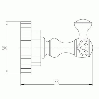 Крючок Milacio Villena MC.901.SL Серебро