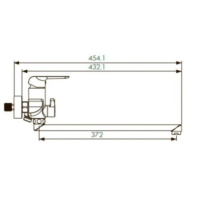 Смеситель для ванны Kaiser Glory 69055 универсальный Хром