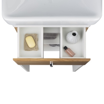 Тумба под раковину Iddis Carlow 55 Белая Дерево