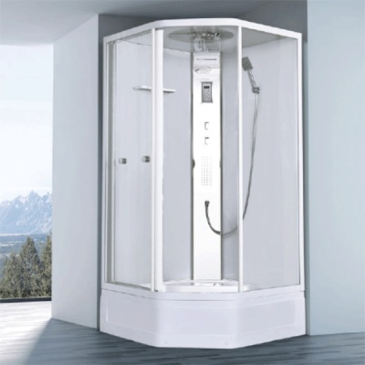 Душевая кабина Orans EW-111 90x90 с гидромассажем профиль Белый задние стенки Белые