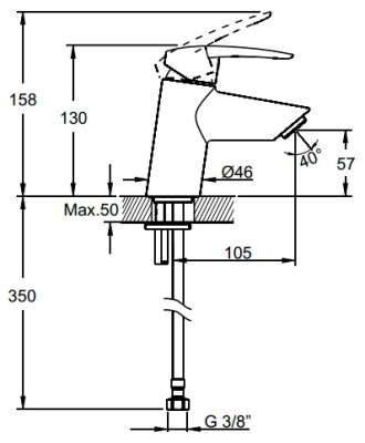 Комплект смесителей Vitra Dynamic S A49152EXP Хром