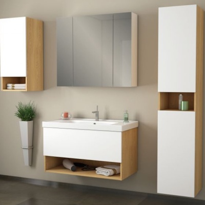 Тумба под раковину Dreja Perfecto 70 99.0802 подвесная Дуб галиано Белый