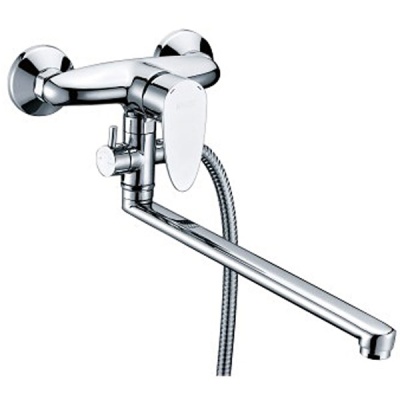 Смеситель для ванны WasserKRAFT Leine 3502L универсальный Хром